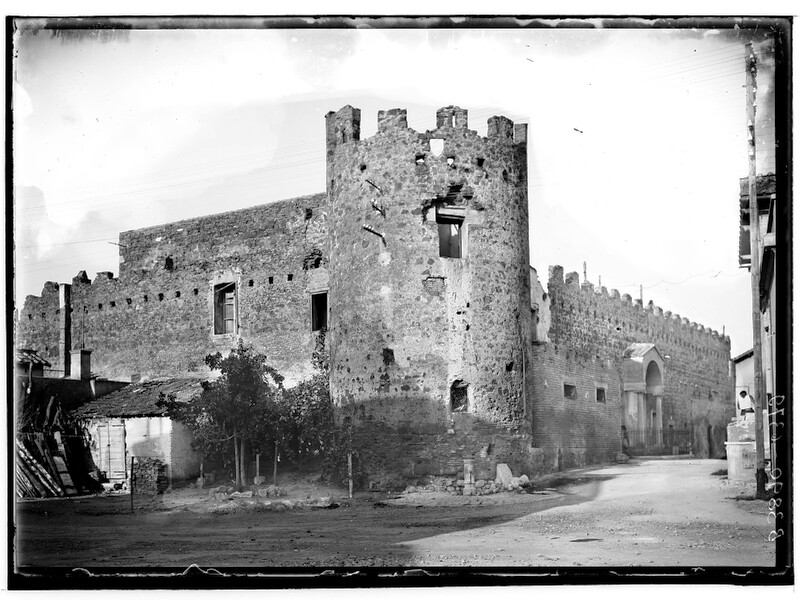 Ostia Antica Hamlet in a vintage photo