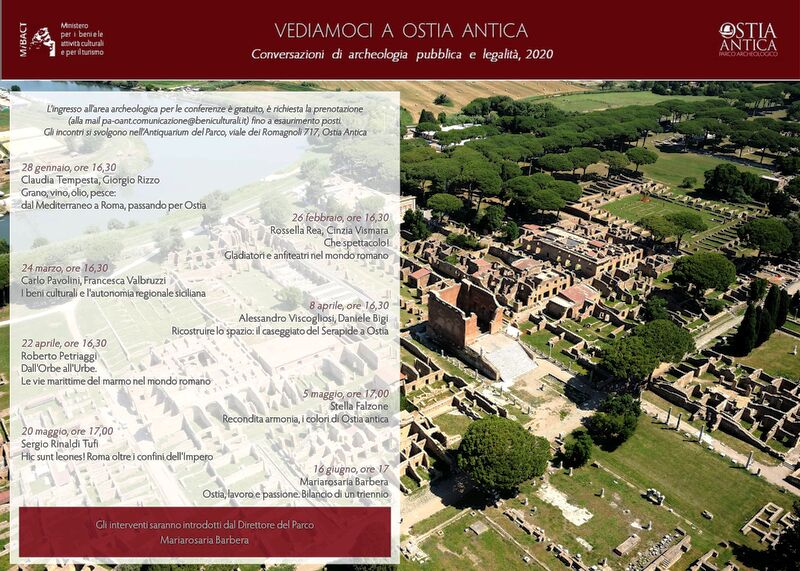 Locandina 2020 vediamoci a ostia antica