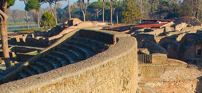 Highest part of the cavea of the Theatre, 1st century BC-4th century AD